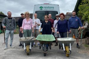 Restore's history since 1977. Volunteers at the allotments.